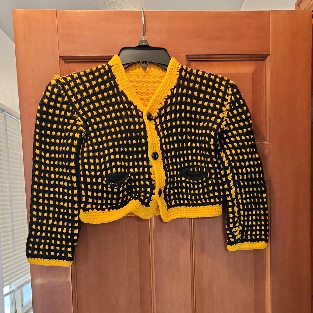Vintage Hand Made Kids Jacket Sweater